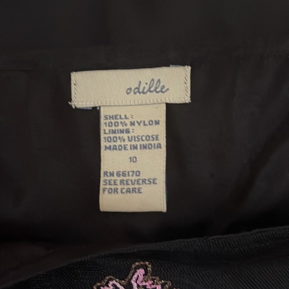 Pink, Black Odille skirt from Anthropologie - Picture 7 of 7